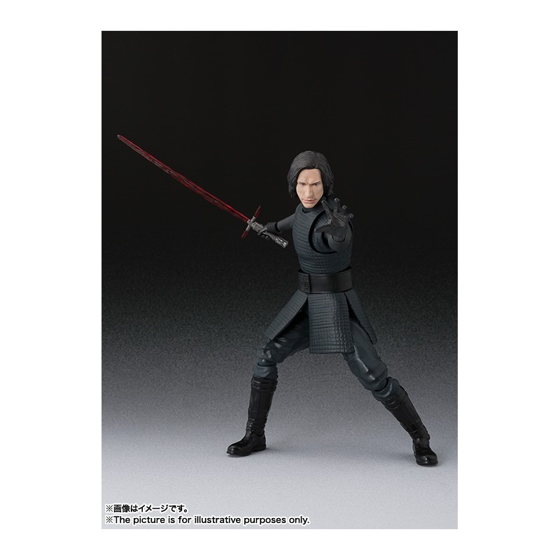 Figurine S.H. Figuarts Kylo Ren (The Last Jedi) Bandai Japan - Boîte Abîmée