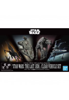Bandai Star Wars Vehicle Model Star Wars: The Last Jedi Clear Vehicle Set