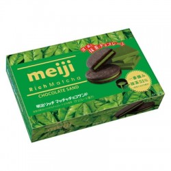 Azjatyckie słodycze Meiji Rich Matcha Biscuit Green Tea Biscuit
