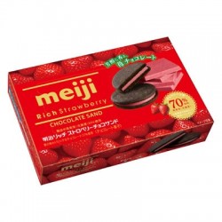 Azjatyckie słodycze Meiji Rich Strawberry Biscuit