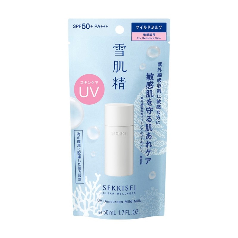 KOSE SEKKISEI UVミルク ジェル SPF50+ PA++++ Kose Sekkisei Skincare UV Defense Essence Milk SPF50+ | Japanstore