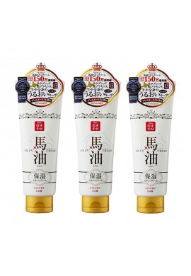 Lishan BAYU Horse Oil Skin Cream Sakura Scent Set 200gx3pcs