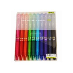 Pilot Ballpoint Pen Frixion Ball Knock 0.5mm 10 colors