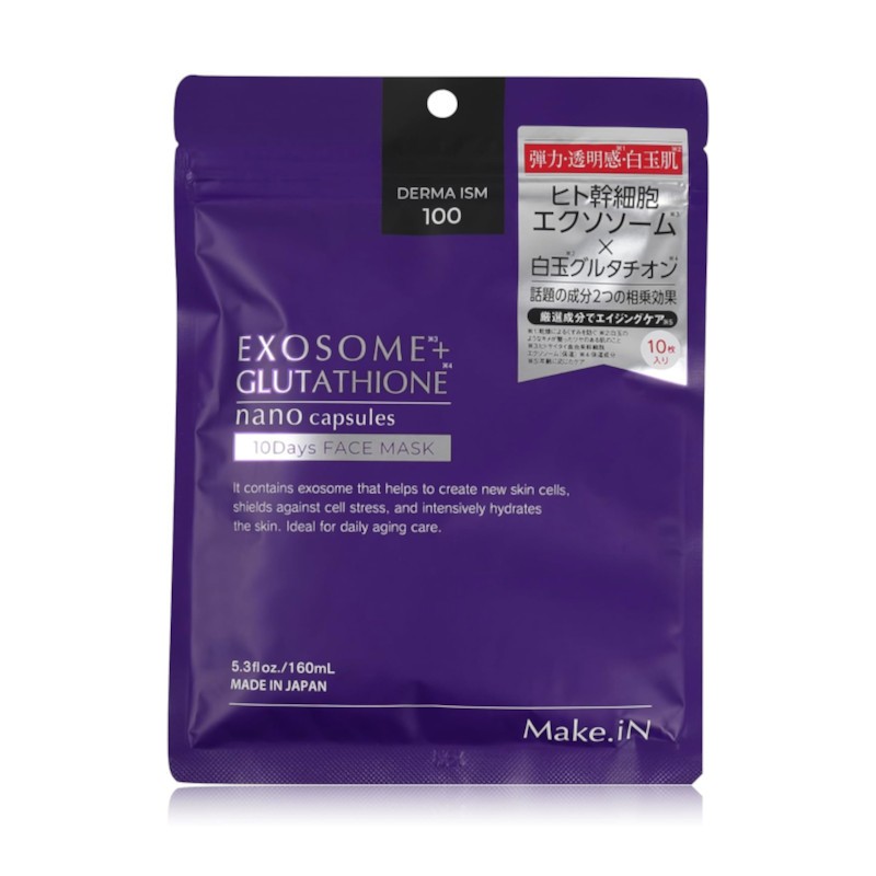 exosome x glutathione mask Make.iN Exosome plus Glutathione Nano Capsules Face Mask