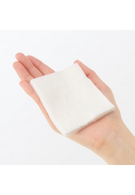 MUJI Cut Cotton Ecru No Bleaching Large Type 90x70mm 88pcs