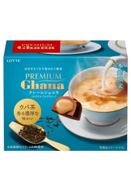 Lotte Premium Ghana Creme Chocolat Royal Milk Tea 65g