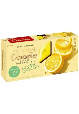 Lotte Premium Ghana Chocolate Carre Fragrant Sicilian Lemon