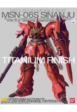 Bandai Gundam MG 1/100 MSN-06S Sinanju Ver.Ka Titanium Finish