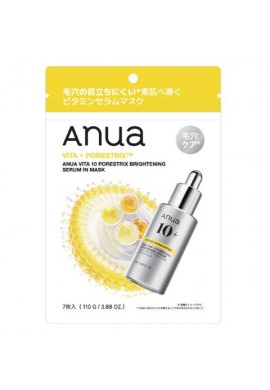 Anua Vita 10 Poresstrix Brightening Serum in Mask