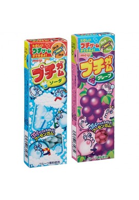 Japońskie słodycze Meiji Puchi Gum Bubblegum Grape or Soda