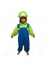 SAZAC Kigurumi for Kids Super Mario Brothers Luigi