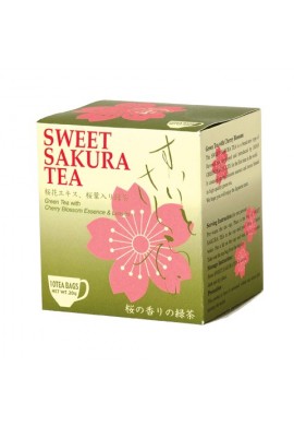 Tea Boutique Sweet Sakura Tea Green Tea with Cherry Blossom Essence & Leaves