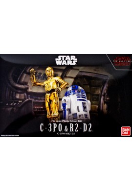 Bandai Star Wars C-3PO & R2-D2: The Last Jedi 1/12 Scale Plastic Model Kit