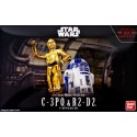 Bandai Star Wars C-3PO & R2-D2: The Last Jedi 1/12 Scale Plastic Model Kit