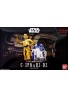 Bandai Star Wars C-3PO & R2-D2: The Last Jedi 1/12 Scale Plastic Model Kit