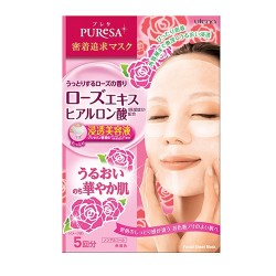 Azjatyckie kosmetyki Utena Puresa Sheet Mask Rose Extract & Hyaluronic Acid