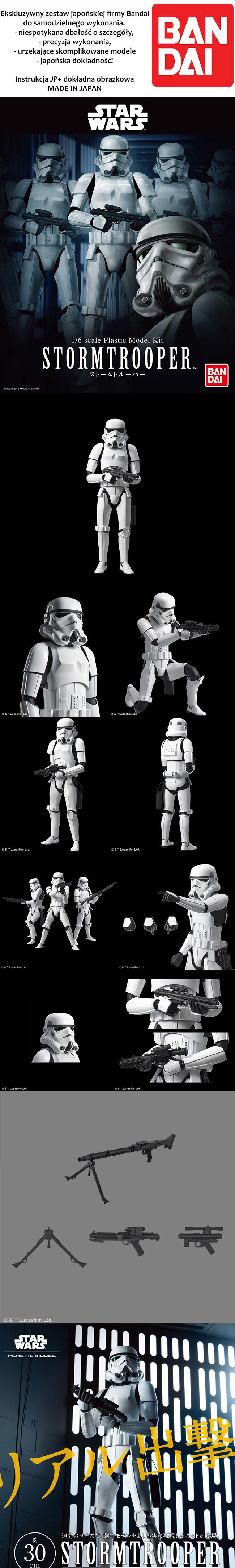 Bandai Star Wars Stormtrooper 1/6 Scale Plastic Model Kit
