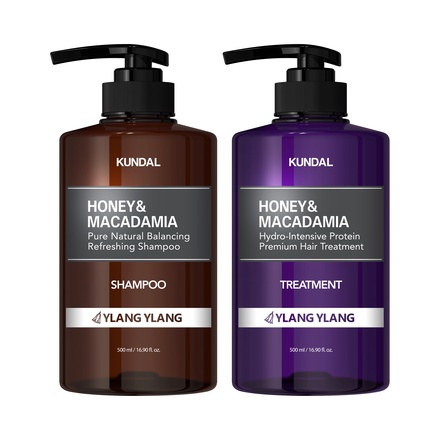 Kundal Ylang Ylang Honey & Macadamia Shampoo & Treatment
